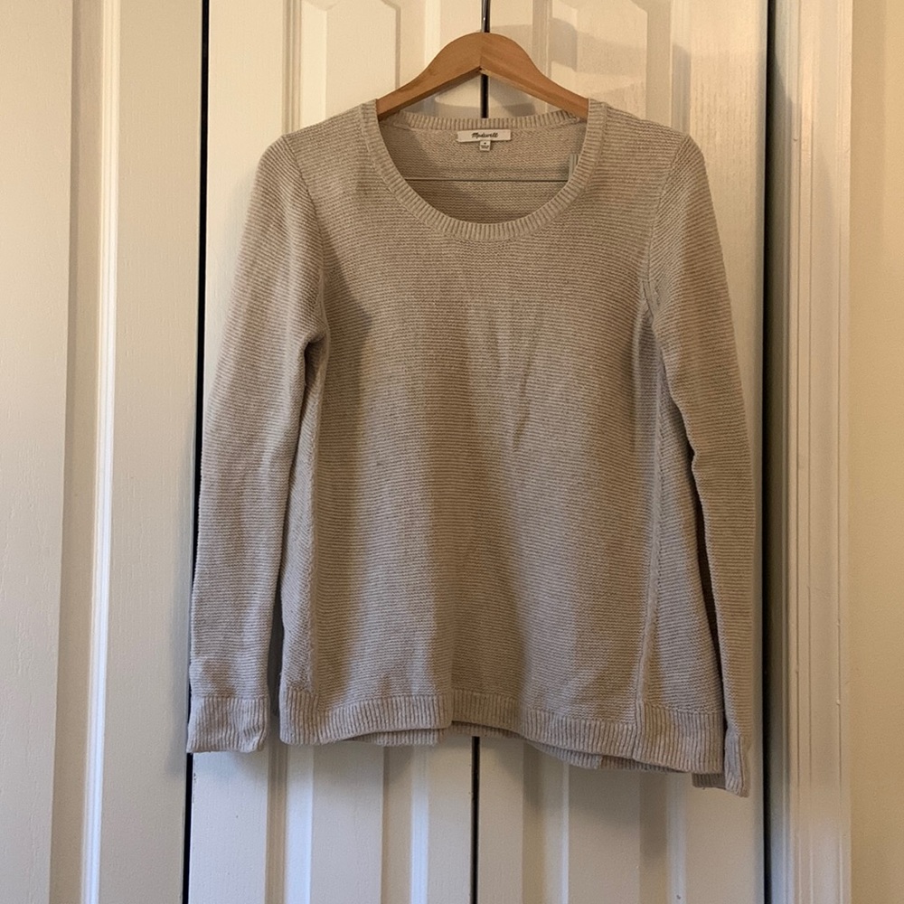 Madewell tan sweater
